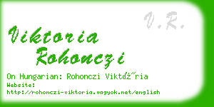 viktoria rohonczi business card